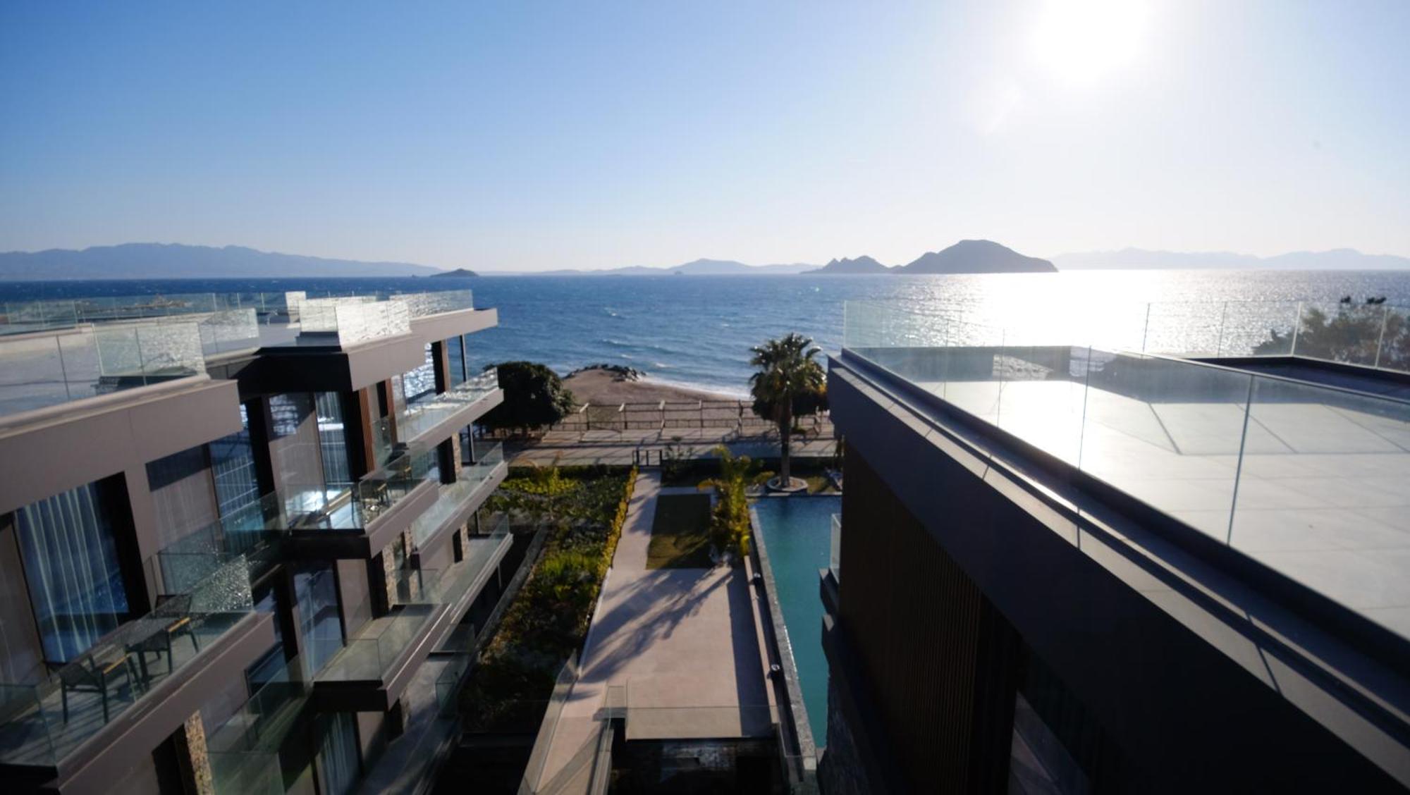 Bodrum Ada Apart Otel Turgutreis موجلا المظهر الخارجي الصورة